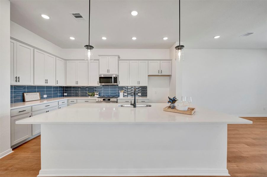 Furnished interior view inside a new home in Jordan Ranch - Terrace Collection, Fulshear (Image 8).