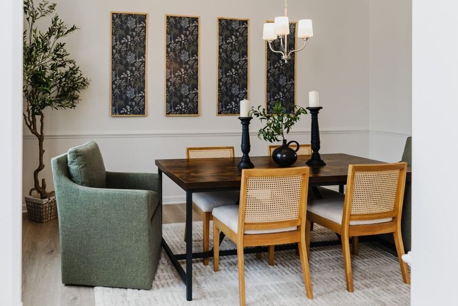 Furnished interior view inside a new home in Creekside Landing, Dallas (Image 15).