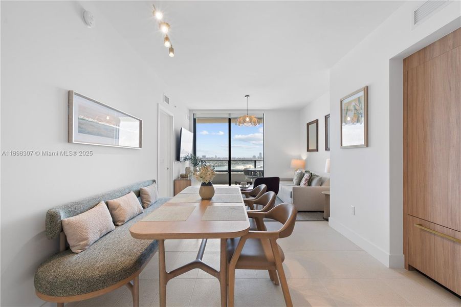 Furnished interior view inside a new home in , Miami (Image 17).