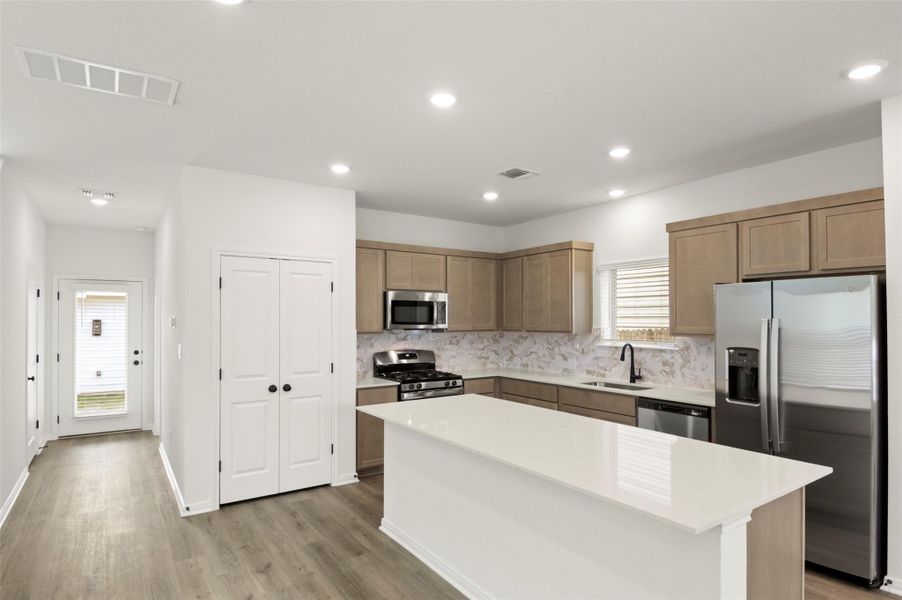 Furnished interior view inside a new home in Blanco Vista, San Marcos (Image 5). Furnished interior view inside a new home in Blanco Vista, San Marcos (Image 5).