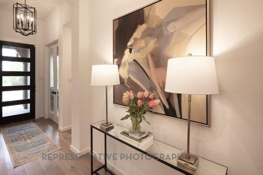 Furnished interior view inside a new home in Evergreen, Conroe (Image 17).