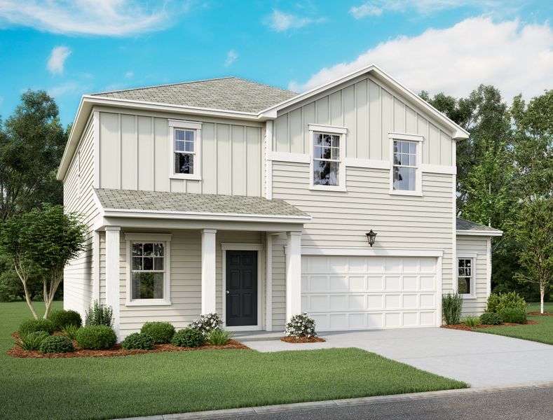 Representative exterior photo of a completed home built from the Spectra by Starlight Homes in Cedar Pointe, Crosby, TX (Image 2). Representative exterior photo of a completed home built from the Spectra by Starlight Homes in Cedar Pointe, Crosby, TX (Image 2).