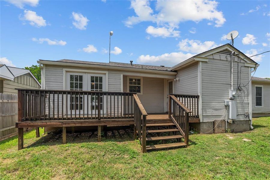 Exterior details and patio area of a home in , Godley (Image 14).