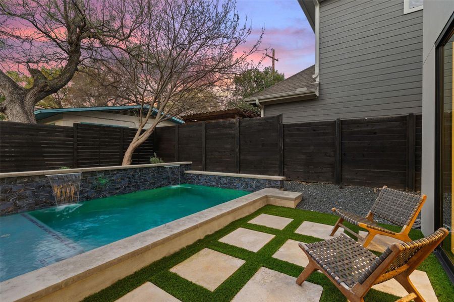 Exterior details and patio area of a home in , Austin (Image 21).