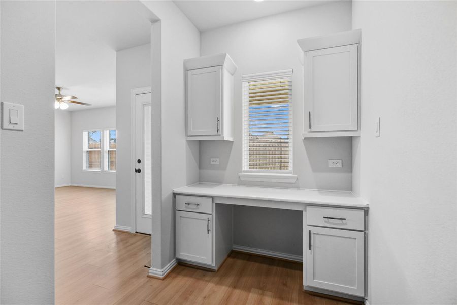 Furnished interior view inside a new home in Park at Eldridge, Sugar Land (Image 9). Furnished interior view inside a new home in Park at Eldridge, Sugar Land (Image 9).