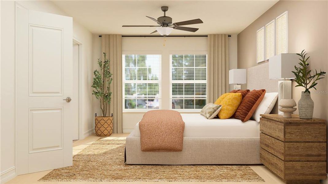 Furnished interior view inside a new home in The Townes at West River, Tampa (Image 4).