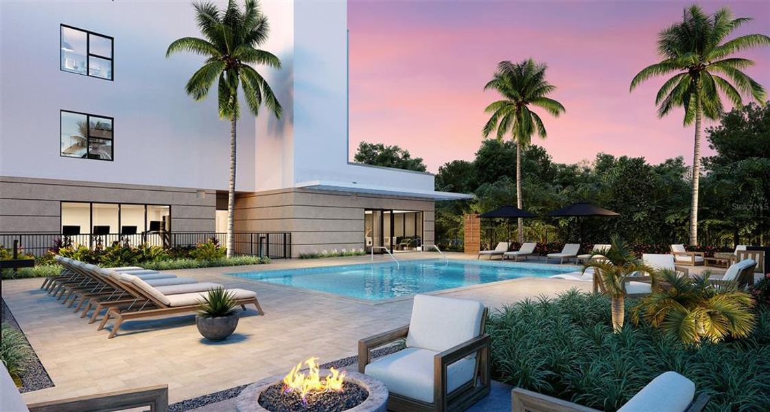 Pool, Fire Pit and Barbeque