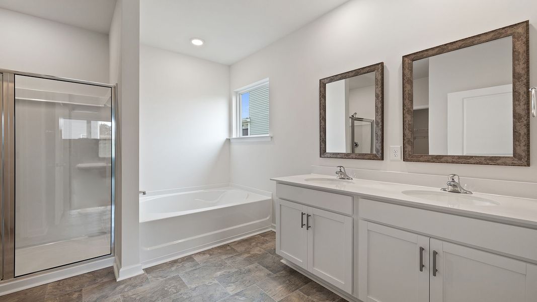 Furnished interior view inside a new home in Durbin Meadows Traditions, Fountain Inn (Image 9).