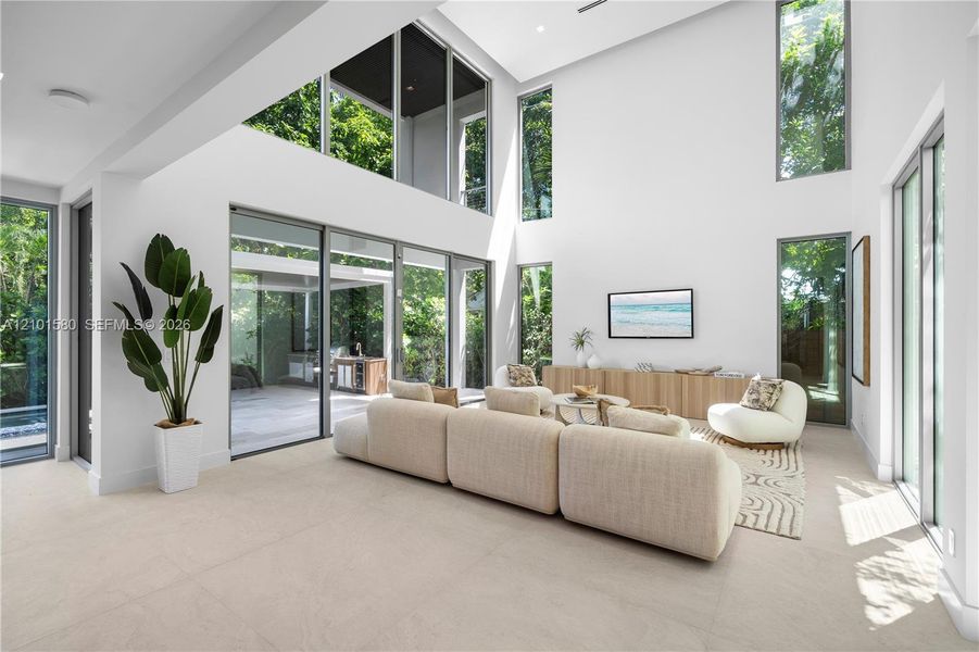 Furnished interior view inside a new home in , Miami (Image 8).
