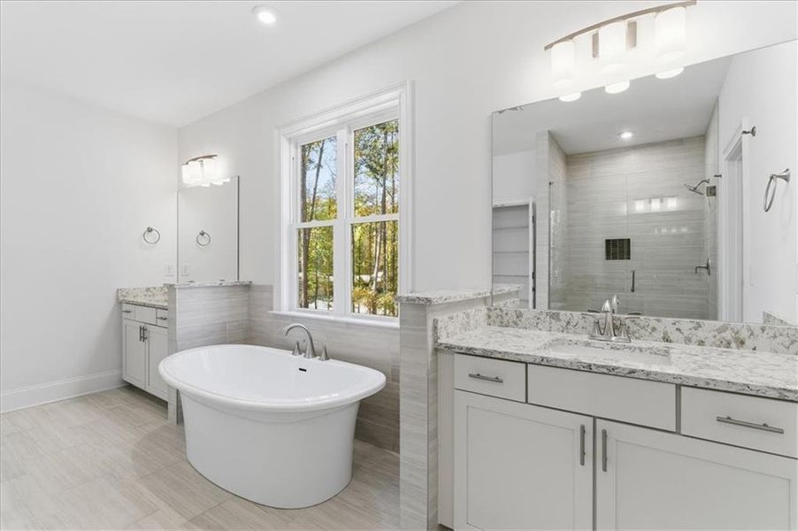 Furnished interior view inside a new home in Ford Landing, Acworth (Image 16).