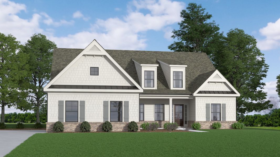 Representative exterior photo of a completed home built from the (GA)The Avondale | Side Entry by Reliant Homes in Alcovy Station, Covington, GA (Image 4). Representative exterior photo of a completed home built from the (GA)The Avondale | Side Entry by Reliant Homes in Alcovy Station, Covington, GA (Image 4).