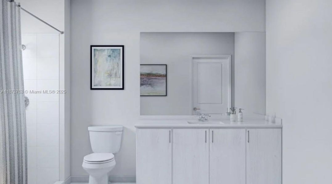 Furnished interior view inside a new home in Acacia Groves, Miami (Image 9). Furnished interior view inside a new home in Acacia Groves, Miami (Image 9).