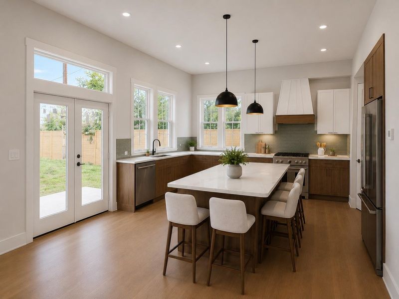 Rendering: Kitchen Rendering: Kitchen