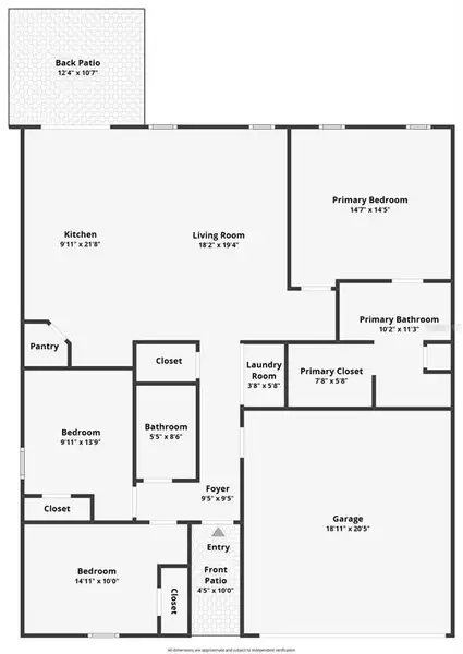 2D floor plan layout of this home in , Sumterville, FL (Image 5).