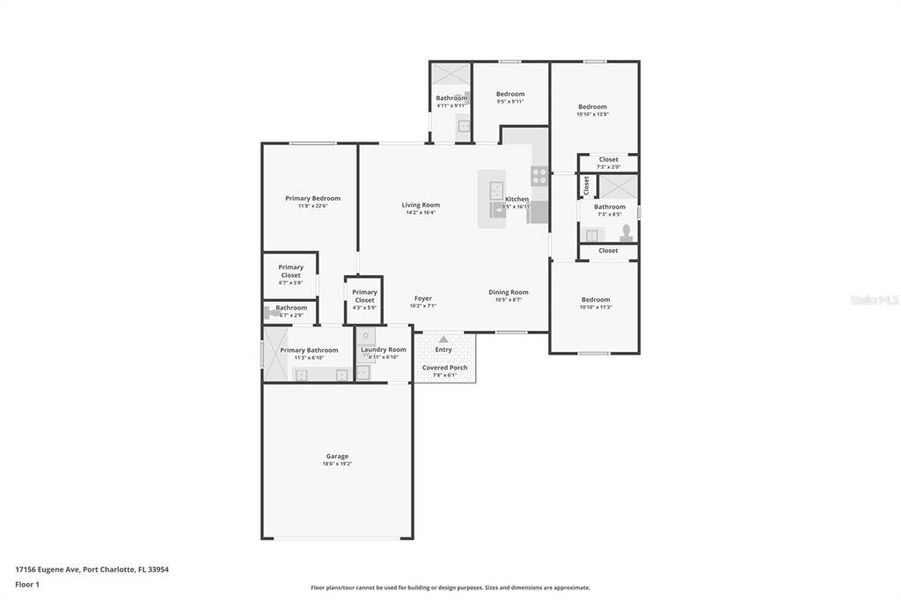 2D floor plan layout of this home in , Port Charlotte, FL (Image 5).