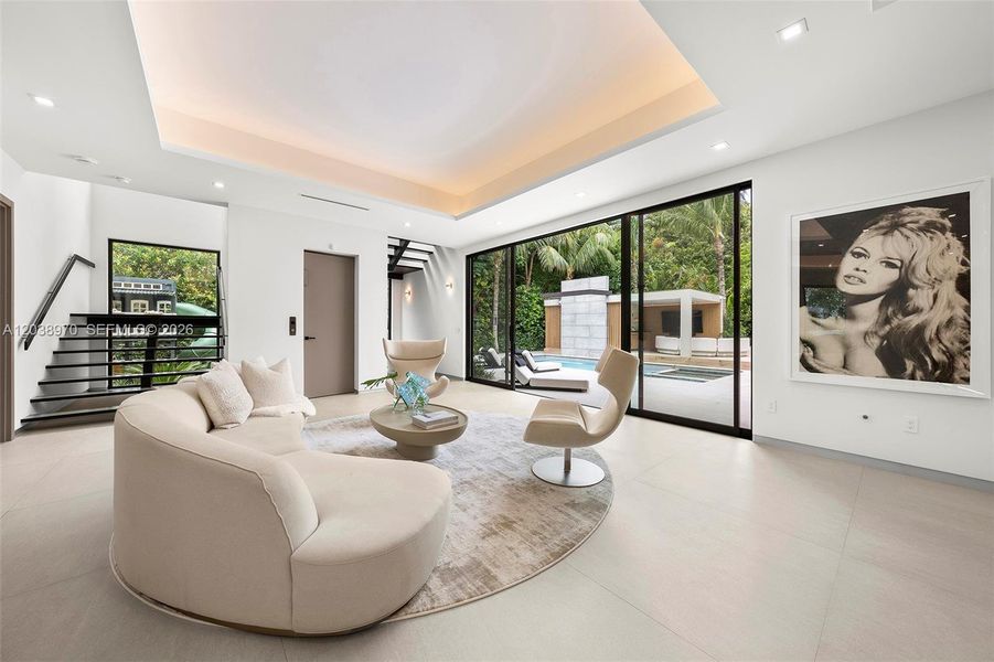 Furnished interior view inside a new home in , Miami (Image 8). Furnished interior view inside a new home in , Miami (Image 8).