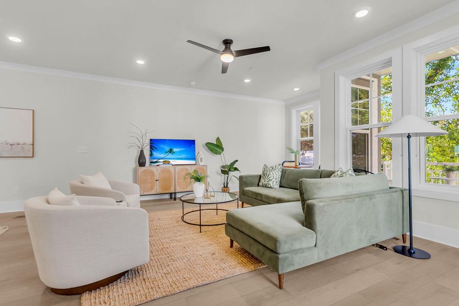 Furnished interior view inside a new home in , North Charleston (Image 19).