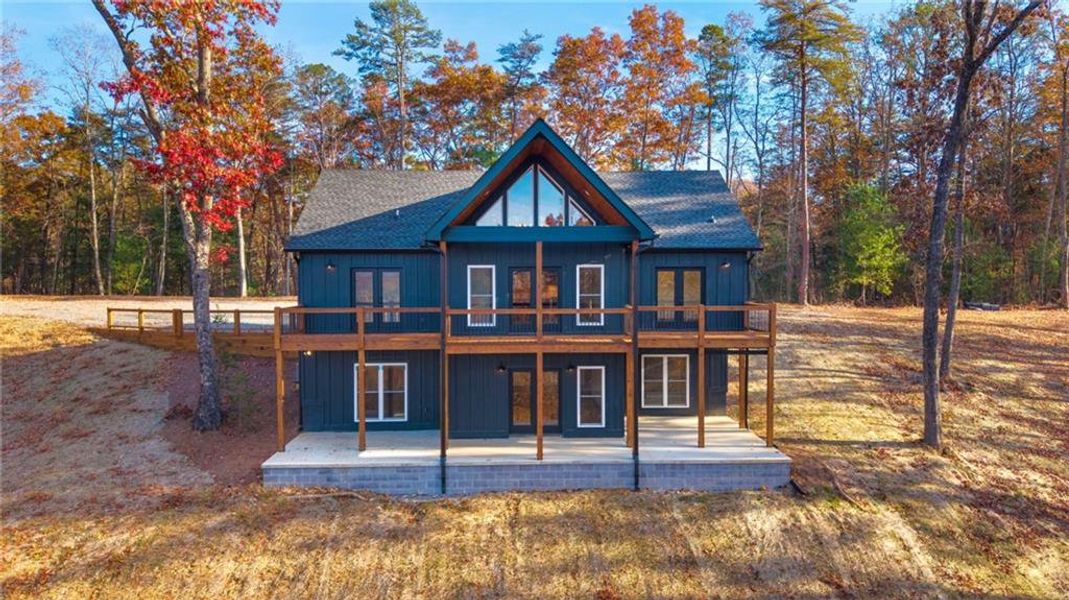 Front exterior of a new home in , Ellijay, GA, highlighting curb appeal (Image 25).