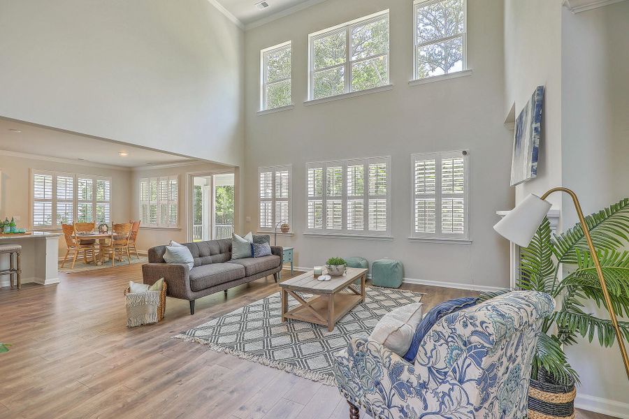 Furnished interior view inside a new home in The Ponds, Summerville (Image 7). Furnished interior view inside a new home in The Ponds, Summerville (Image 7).