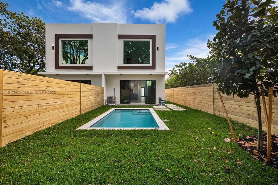 Exterior details and patio area of a home in , Miami (Image 4). Exterior details and patio area of a home in , Miami (Image 4).