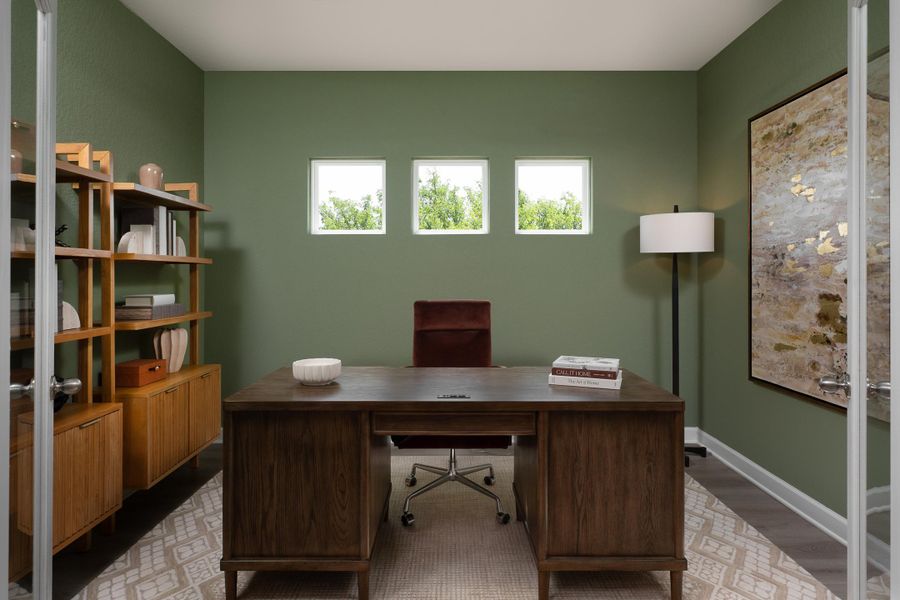 Representative furnished interior of a home built from the Wyatt by Ashton Woods in Hennersby Hollow, San Antonio (Image 4).