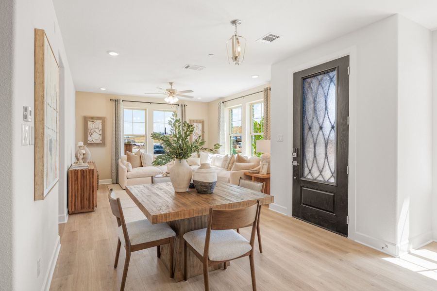 Furnished interior view inside a new home in Waterbend, Euless (Image 7).