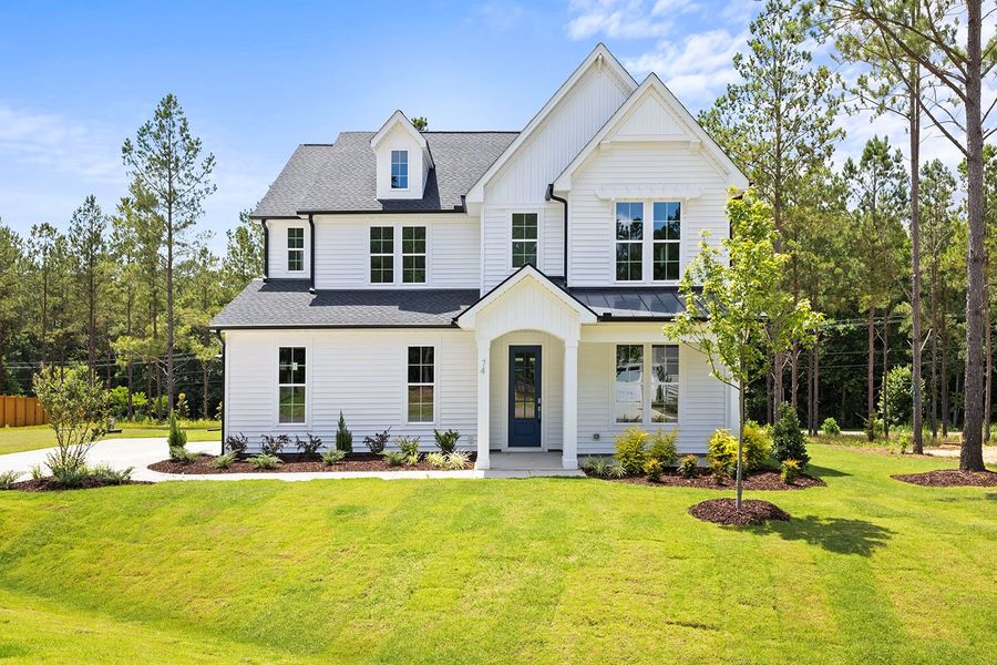 Representative exterior photo of a completed home built from the The Hampton by RobuckHomes in Stonewall, Hillsborough, NC (Image 50).