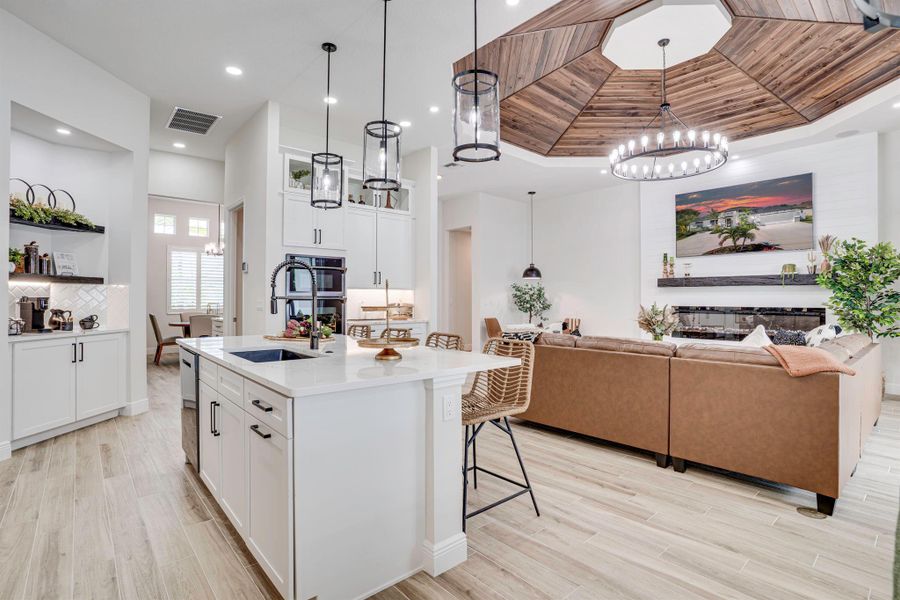 Furnished interior view inside a new home in , Port St. Lucie (Image 9).