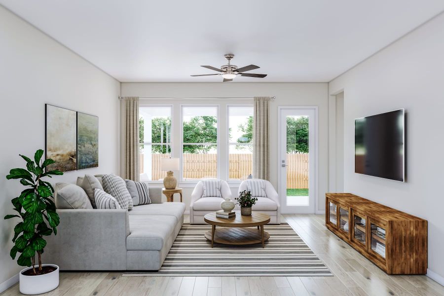 Furnished interior view inside a new home in Park Central, Georgetown (Image 4).