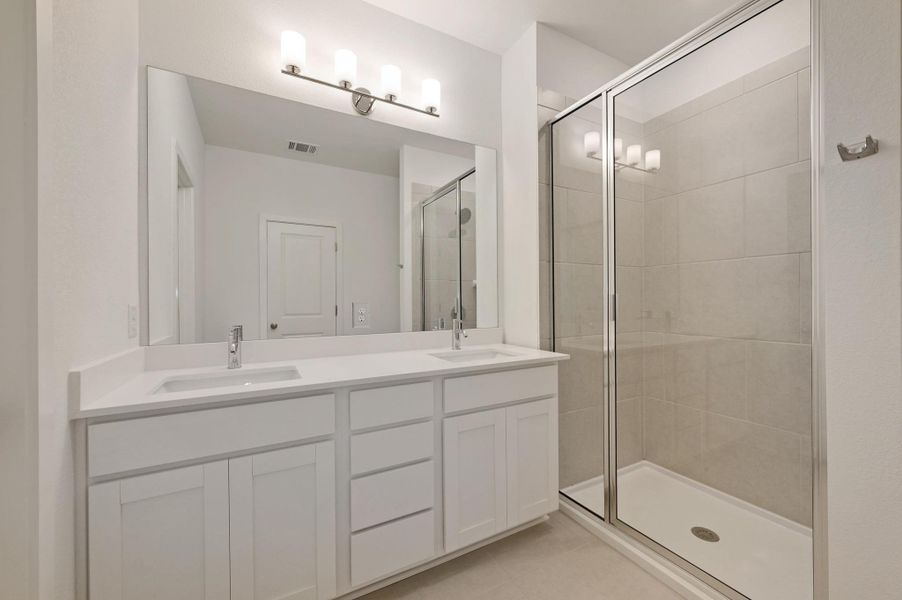 Furnished interior view inside a new home in , Buda (Image 9).