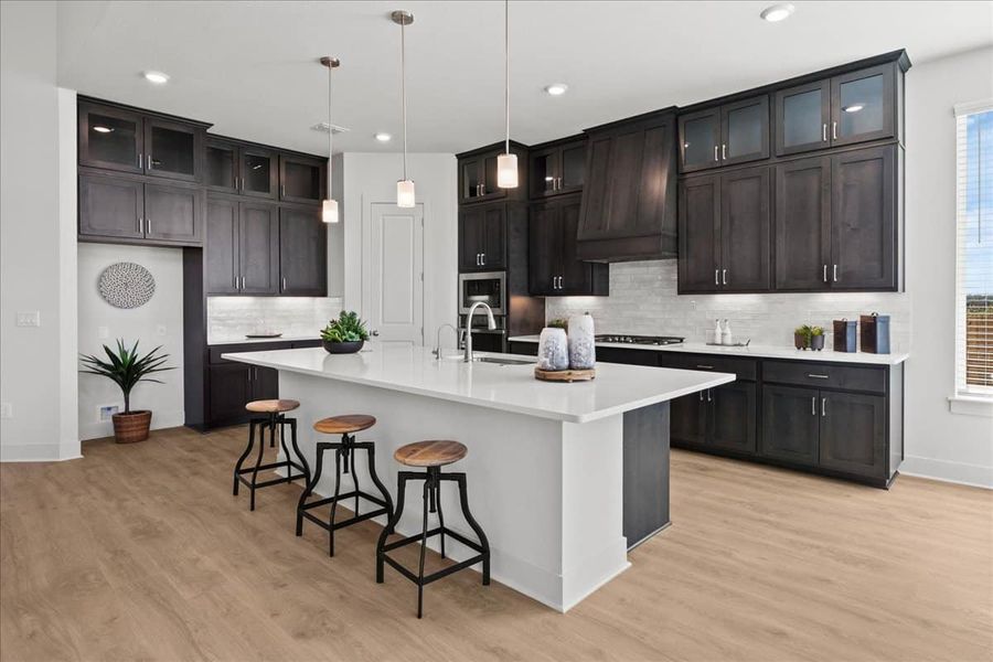 Furnished interior view inside a new home in Sunfield, Buda (Image 29).