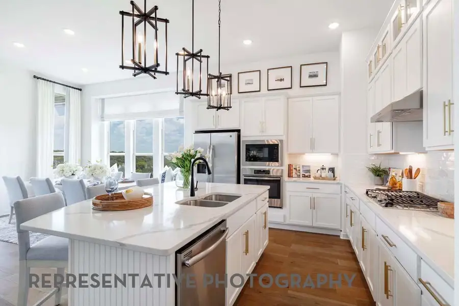 Furnished interior view inside a new home in ARTAVIA, Conroe (Image 19).