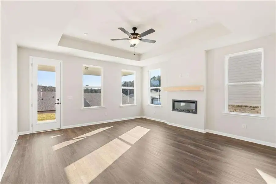 Spacious, unfurnished interior of a new home in Kelly Preserve, Loganville (Image 15). Spacious, unfurnished interior of a new home in Kelly Preserve, Loganville (Image 15).