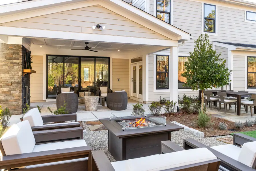 Exterior details and patio area of a home in Governor’s Preserve, Canton (Image 18). Exterior details and patio area of a home in Governor’s Preserve, Canton (Image 18).