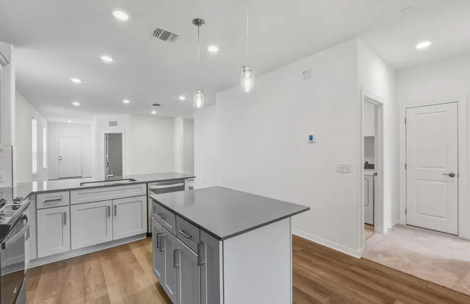 Furnished interior view inside a new home in Crosswinds, Kyle (Image 7). Furnished interior view inside a new home in Crosswinds, Kyle (Image 7).