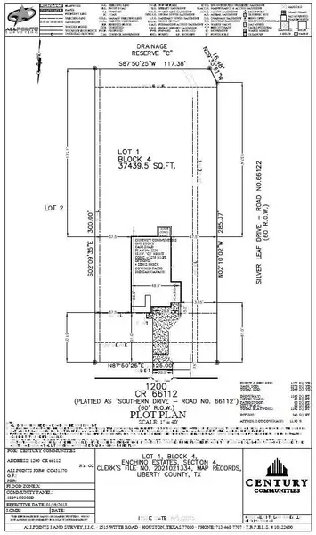 2D floor plan layout of this home in Encino Estates, Dayton, TX (Image 3).