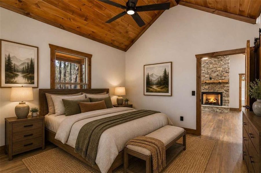Furnished interior view inside a new home in , Talking Rock (Image 11).