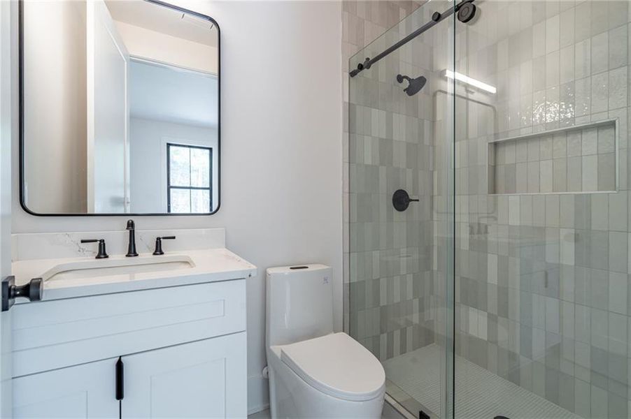 Furnished interior view inside a new home in , Brookhaven (Image 38).