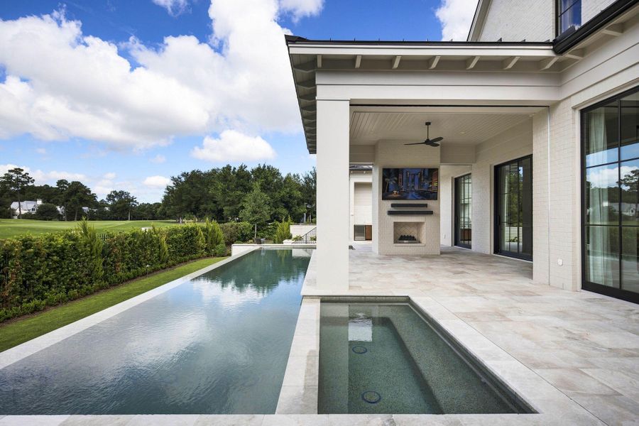Exterior details and patio area of a home in , Charleston (Image 61). Exterior details and patio area of a home in , Charleston (Image 61).