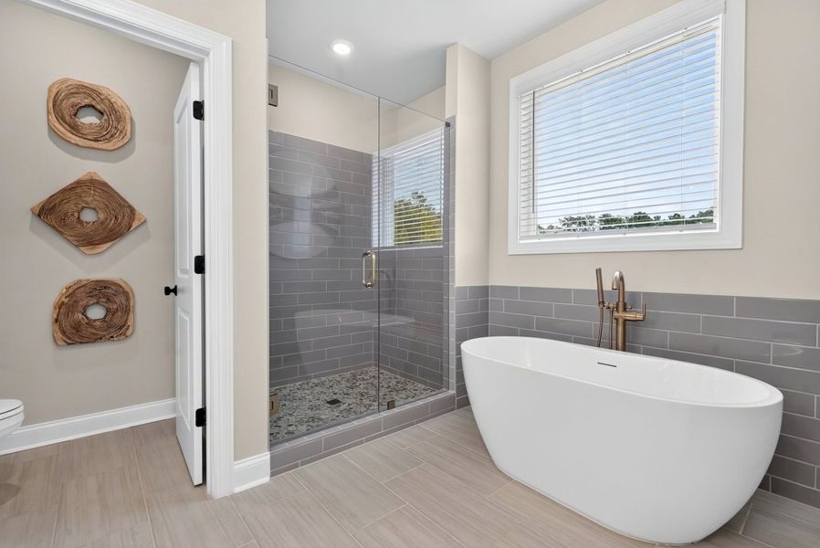 Representative furnished interior of a home built from the The Benton IV by The Providence Group in Ward's Crossing Townhomes, Johns Creek (Image 45).