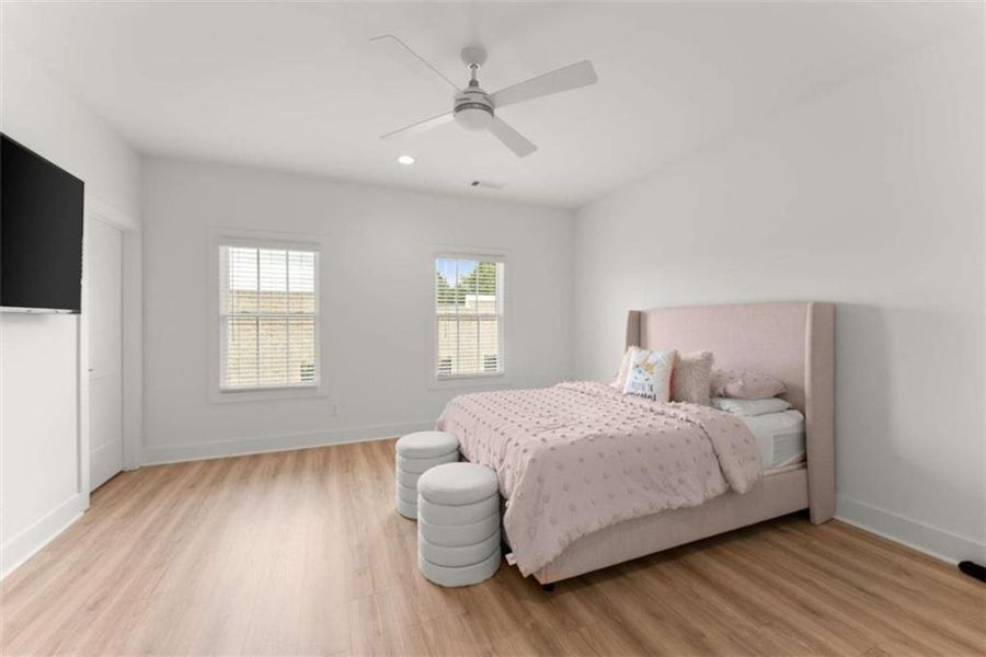 Furnished interior view inside a new home in Skyview On Broad, Sugar Hill (Image 32).