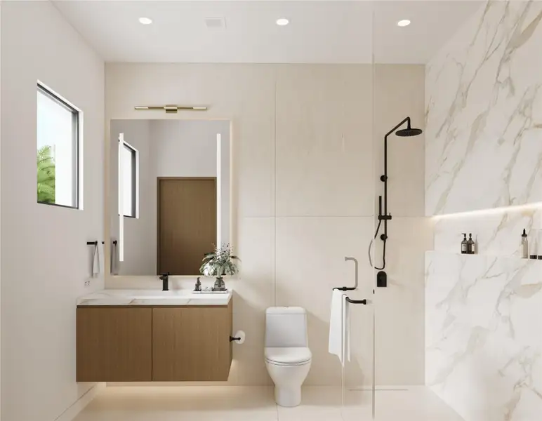 Furnished interior view inside a new home in , Plantation (Image 11).