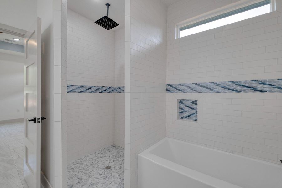 View of full Primary bath with free standing tub and shower View of full Primary bath with free standing tub and shower