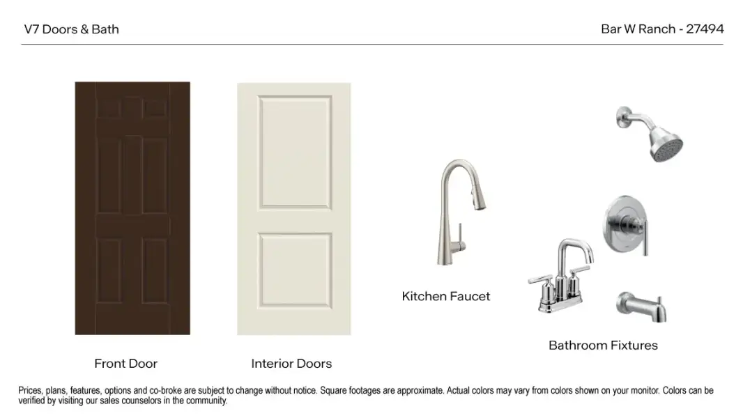 Sample of building materials used in homes in Bar W Ranch, Leander (Image 37).