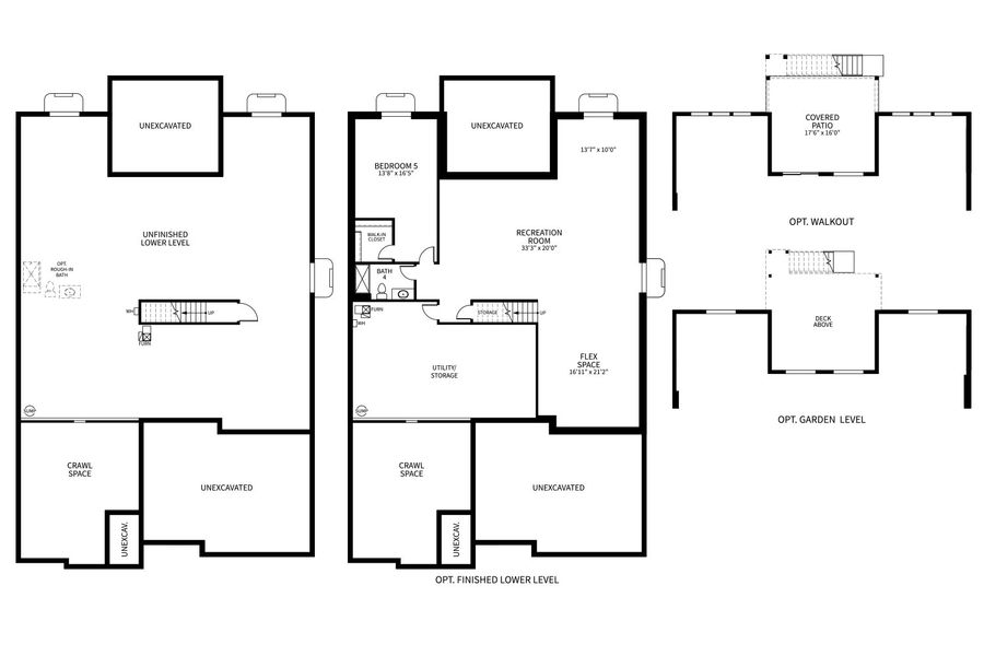 2D floor plan layout of this home in Montaine, Castle Rock, CO (Image 4).