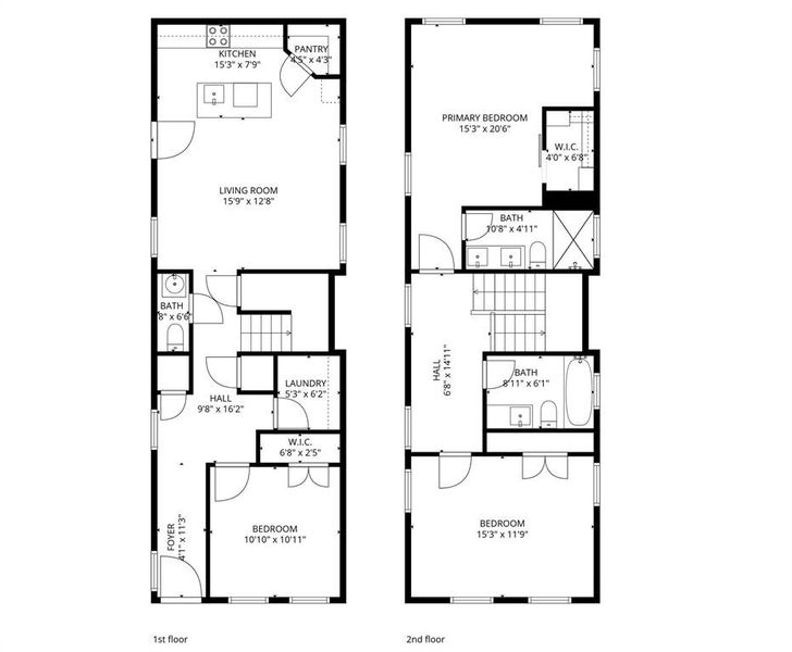 2D floor plan layout of this home in , Fort Worth, TX (Image 5).
