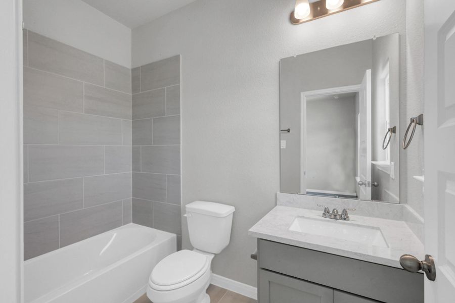 Furnished interior view inside a new home in Lexington Heights 50', Willis (Image 3). Furnished interior view inside a new home in Lexington Heights 50', Willis (Image 3).