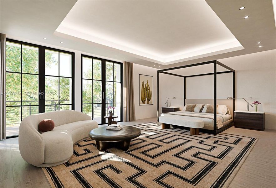 Furnished interior view inside a new home in , Miami (Image 6).