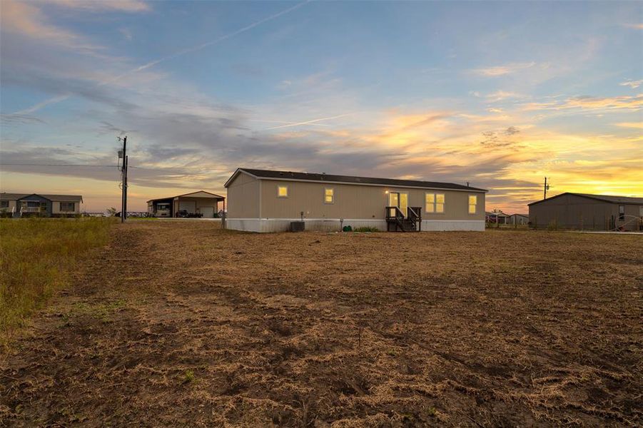 Exterior details and patio area of a home in , Howe (Image 21).