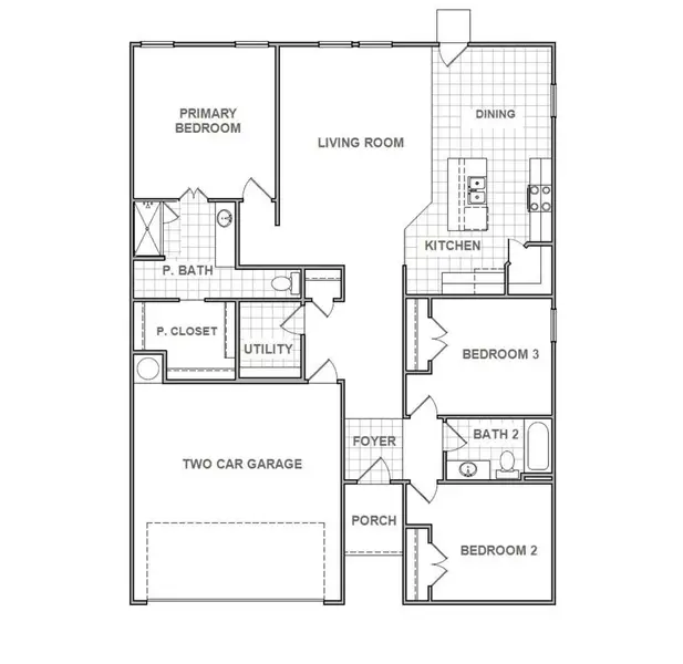 2D floor plan layout of this home in Harrington Trails, New Caney, TX (Image 2). 2D floor plan layout of this home in Harrington Trails, New Caney, TX (Image 2).